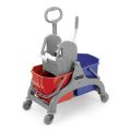 Doppeleimerwagen mit Presse 2 x 15 l