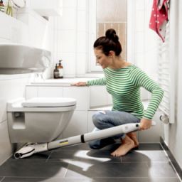 Schlankes Produktdesign und Bodenkopf mit Drehgelenk