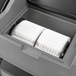 Große Filterfläche mit automatischer Abreinigung