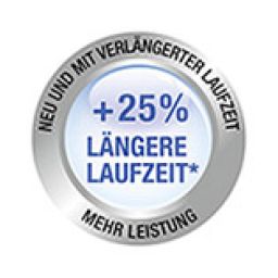 25% längere Akkulaufzeit