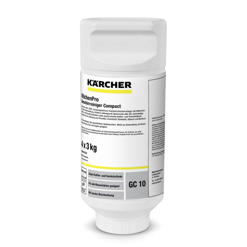 KitchenPro Geschirrreiniger Compact GC 10, 4 x 3 kg